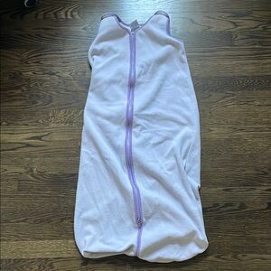Fleece Lavender Baby Sleep Sack with Purple‎ Trim